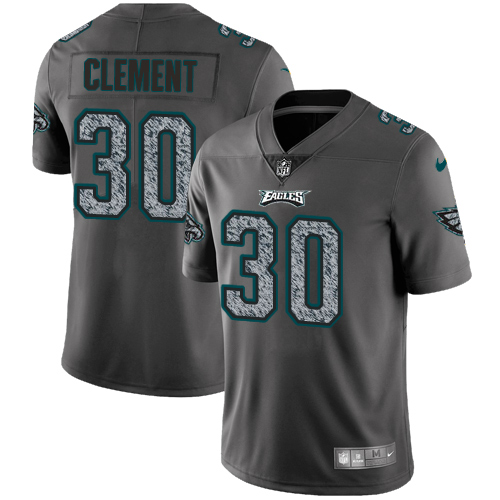 Nike Eagles #30 Corey Clement Gray Static Men's Stitched NFL Vapor Untouchable Limited Jersey - Click Image to Close